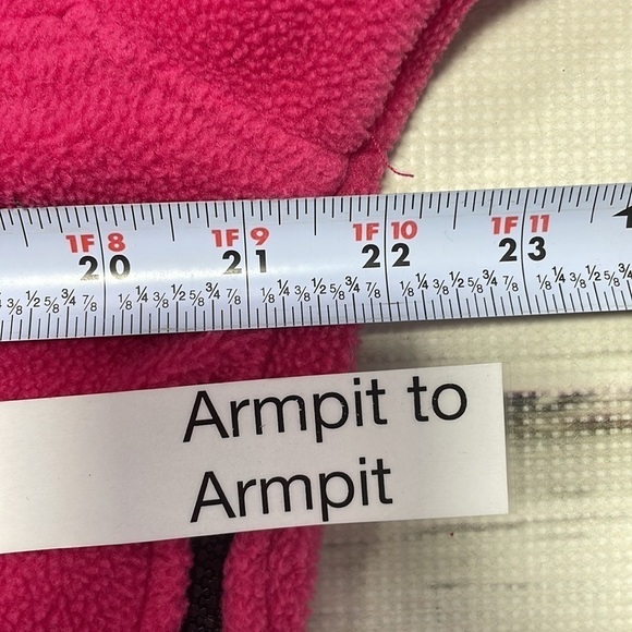Marmot Fleece Sweatshirt Jacket Pullover Side Zipper Pink Size 10 - Picture 8 of 9